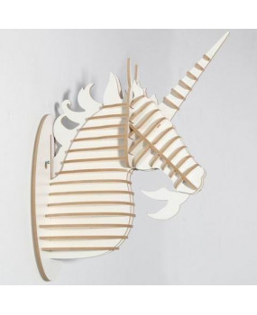 Unicorn head wall decoration