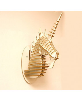 Unicorn head wall decoration