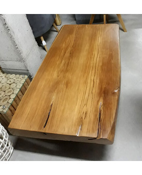 Mesa de centro de madera de teca natural maciza