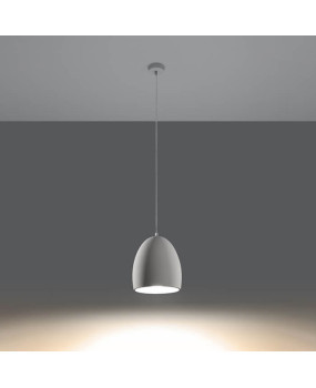 Flow ceramic pendant light