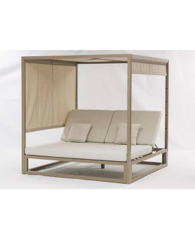 Daybed Luxury Aluminium Double Sun Lounger - Outdoor Beds - Cactus Home Decor
