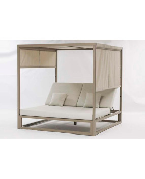 Daybed Lujosa tumbona doble de aluminio - Camas exterior - Cactus Home Decor