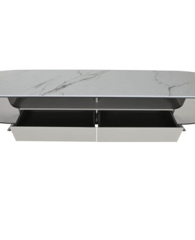 TV Cabinet with Marble Top - Modern Beige TV Cabinet with Marble Top - Modern Beige