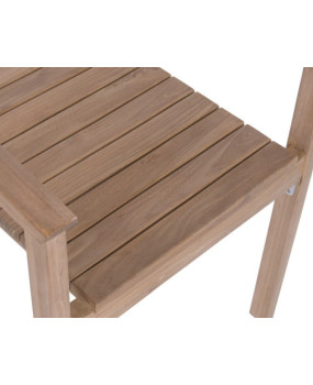 Borneo Teak Wood Chair - Sillas y sillones - Cactus Home Decor