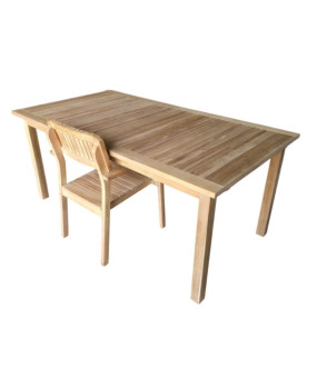 Borneo Teak Wood Chair - Sillas y sillones - Cactus Home Decor