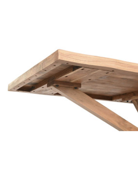 Solid Acacia Wood Dining Table - Dining  - Cactus Home Decor