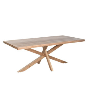 Solid Acacia Wood Dining Table - Dining  - Cactus Home Decor