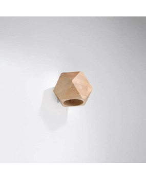 Lámpara de Pared Geométrica Woody de Madera Natural - Lámpara de pared - Cactus Home Decor