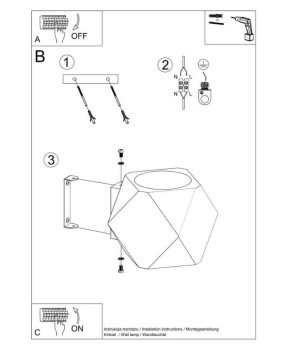 Woody Natural Wood Geometric Wall Lamp - Wall Lamp - Cactus Home Decor