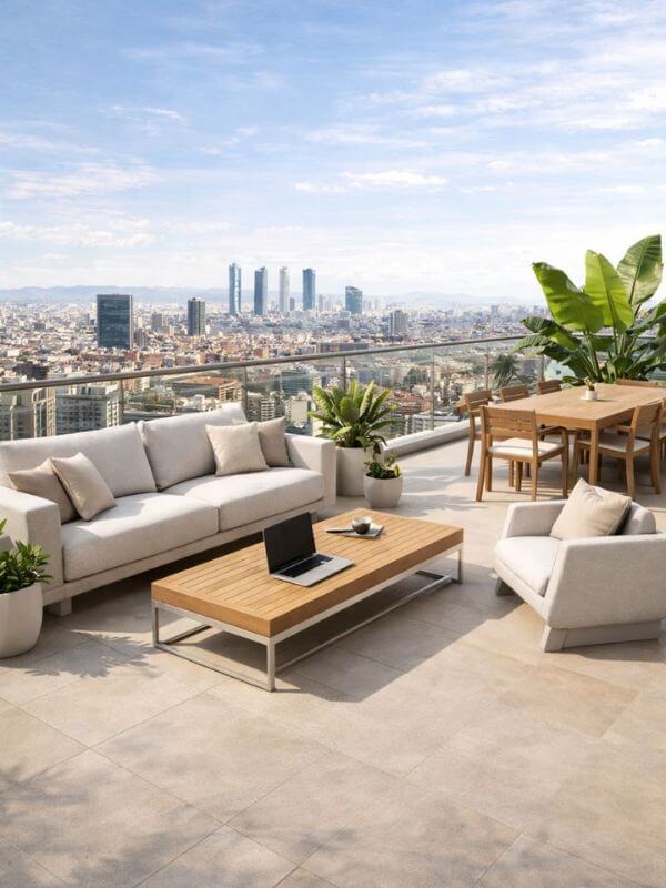 Vida urbana-moderna-mobiliario-exterior-España.